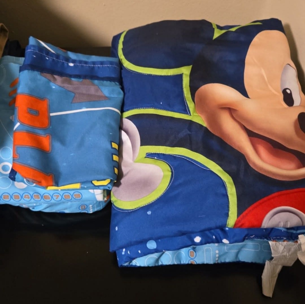 Disney Mickey Mouse Blue Bedding Set for toddler bed set